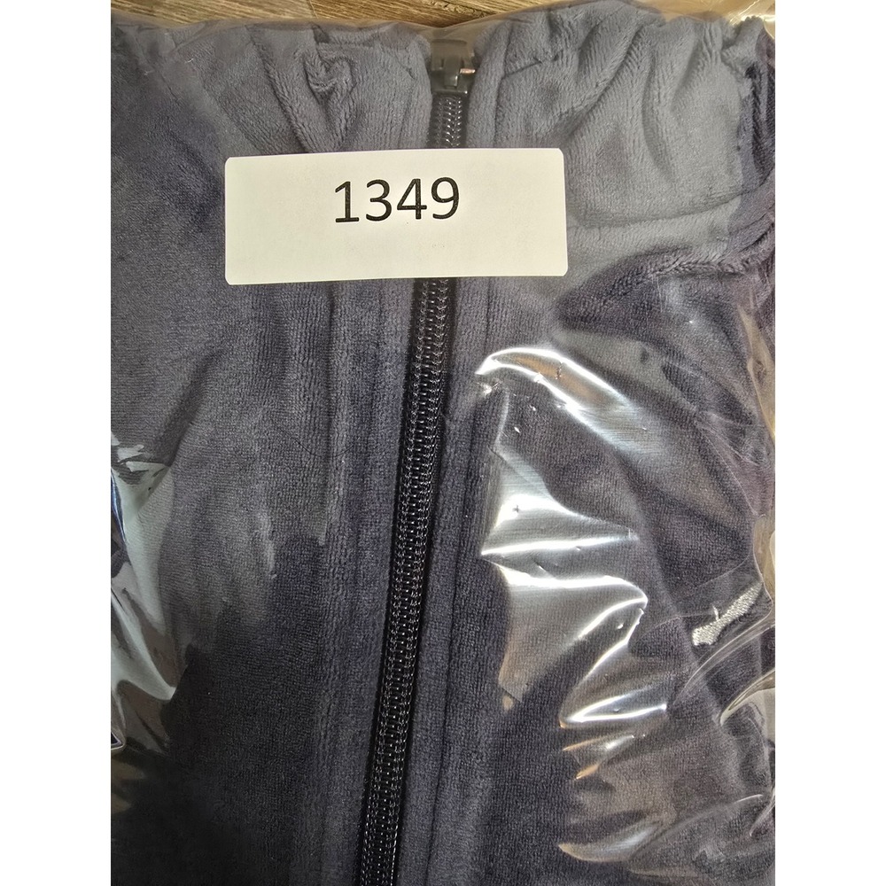Jordan Nike Velour Hoodie Navy Blue Youth Girls XL - Picture 9 of 9